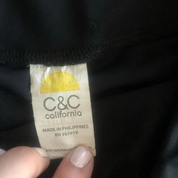 C&C California Black Leggings with Colorful Panels - Picture 5 of 8